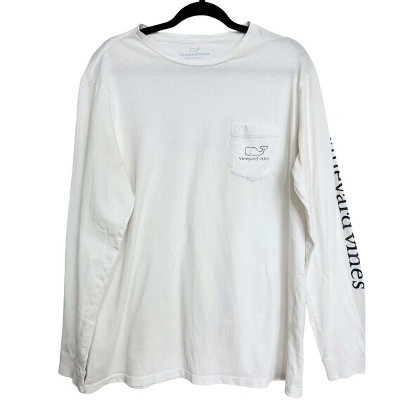 VINEYARD VINES Vintage Whale Long-Sleeve Pocket Tee - Picture 2 of 9